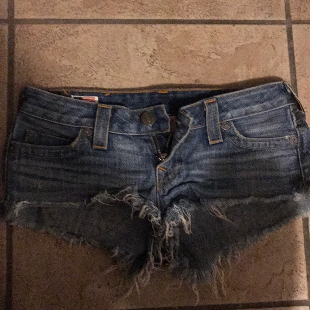 Tru Religion jean shorts